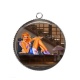 Pendentif Cabochon Argent - pin up