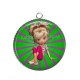 Pendentif Cabochon Argent - fille