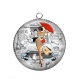 Pendentif Cabochon Argent - pin up