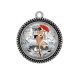 Pendentif Cabochon Argent - pin up