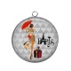 Pendentif Cabochon Argent - pin up