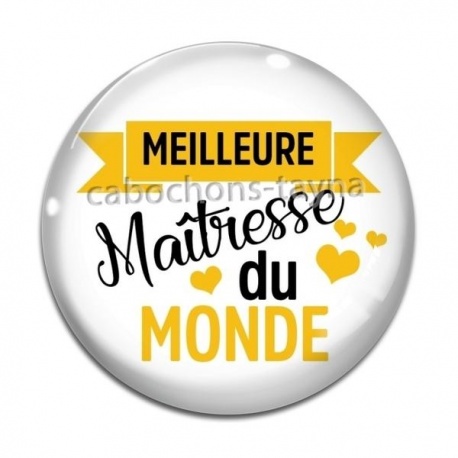 Cabochon Verre - meilleure maîtresse