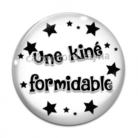 Cabochon Verre - une kiné formidable