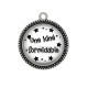 Pendentif Cabochon Argent - une kiné formidable