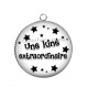 Pendentif Cabochon Argent - une kiné extraordinaire