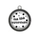 Pendentif Cabochon Argent - une kiné extraordinaire