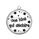 Pendentif Cabochon Argent - une kiné qui déchire