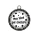 Pendentif Cabochon Argent - une kiné qui déchire