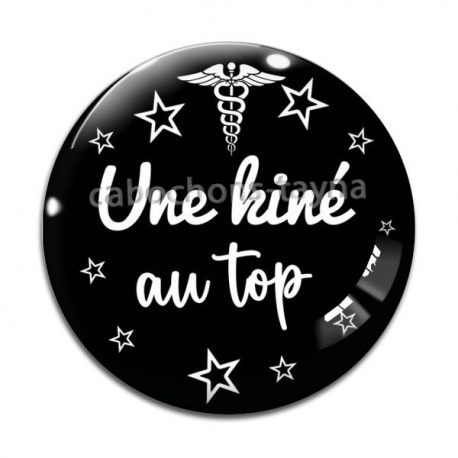 Cabochon Verre - une kiné au top