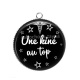 Pendentif Cabochon Argent - une kiné au top