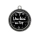 Pendentif Cabochon Argent - une kiné au top