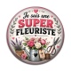 Cabochon Résine - je suis une super fleuriste