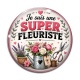 Cabochon Verre - je suis une super fleuriste