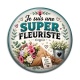 Cabochon Résine - je suis une super fleuriste