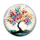Cabochon Verre - arbre de vie