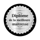 diplôme de la meilleure maîtresse