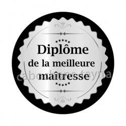 diplôme de la meilleure maîtresse