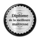Cabochon Résine - diplôme de la meilleure maîtresse
