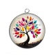 Pendentif Cabochon Argent - arbre de vie