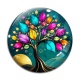 Cabochon Verre - arbre de vie