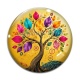 Cabochon Verre - arbre de vie