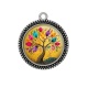 Pendentif Cabochon Argent - arbre de vie