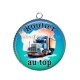 Pendentif Cabochon Argent - routier au top