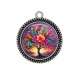 Pendentif Cabochon Argent - arbre de vie