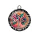 Pendentif Cabochon Argent - arbre de vie