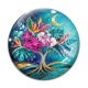 Cabochon Verre - arbre de vie