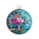Pendentif Cabochon Argent - arbre de vie