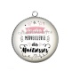 Pendentif Cabochon Argent - la plus merveilleuse maîtresse