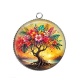 Pendentif Cabochon Argent - arbre de vie