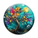 Cabochon Verre - arbre de vie
