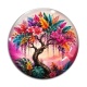 Cabochon Verre - arbre de vie