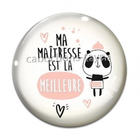 Cabochon Verre - ma maîtresse est la meilleure