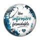 Cabochon Verre - une infirmière formidable