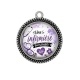 Pendentif Cabochon Argent - une infirmière formidable