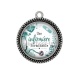 Pendentif Cabochon Argent - une infirmière formidable