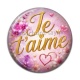 Cabochon Résine - je t'aime