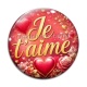 Cabochon Verre - je t'aime