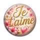 Cabochon Résine - je t'aime
