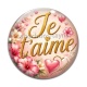 Cabochon Verre - je t'aime