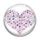 Cabochon Verre - coeur