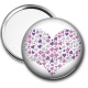 Miroir de poche - coeur