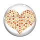 Cabochon Verre - coeur