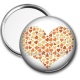 Miroir de poche - coeur