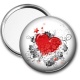 Miroir de poche - coeur