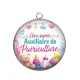 Pendentif Cabochon Argent - une super auxiliaire de puériculture