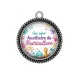 Pendentif Cabochon Argent - une super auxiliaire de puériculture